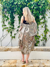 Paisley Satin Kimono